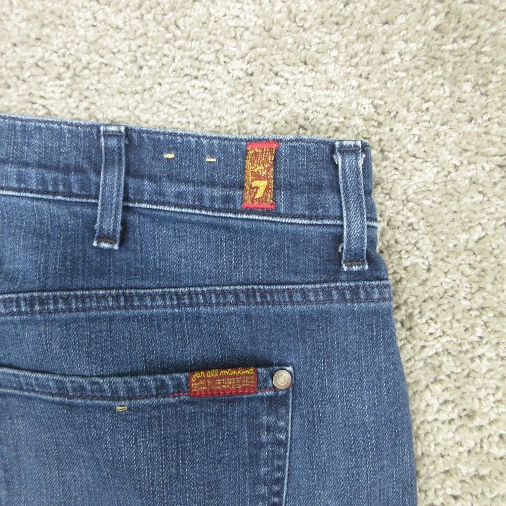 7 For All Mankind Jeans Mens 40x30 Blue The Straight Foolproof Denim Pants Faded